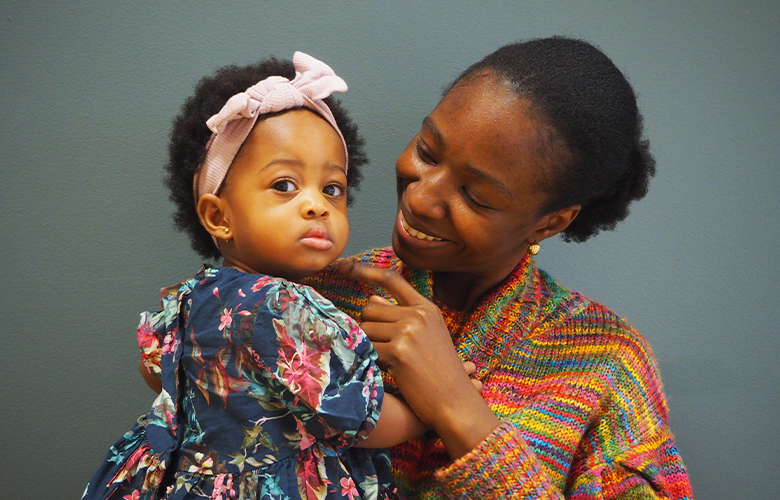 Eunice with her daughter 