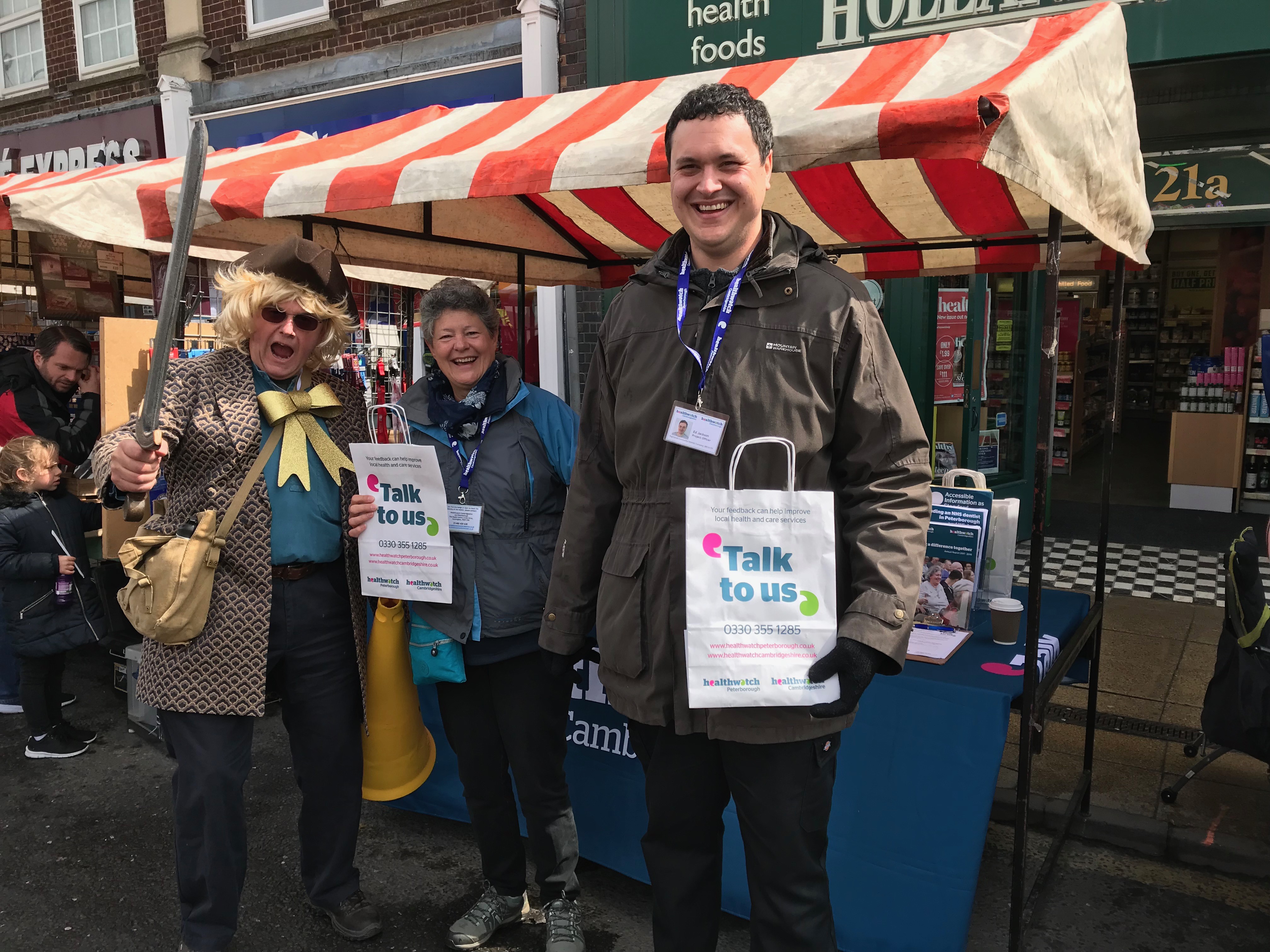 Picture shows two people at an event in Chatteris
