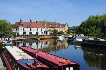 Canal boats in Ely 