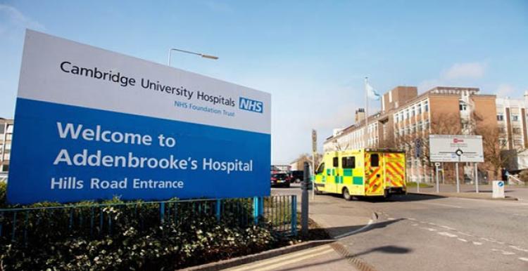 Picture shows Addenbrooke's hospital