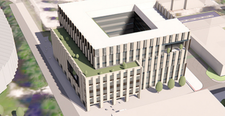 artist impression of the new cancer hospital