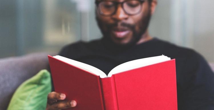 How to stay at home man reading book