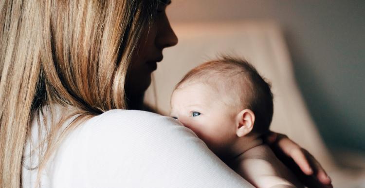 mother with newborn baby