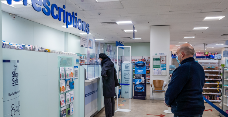Have your say about plans to change the age for free NHS prescriptions people queuing for prescriptions at a pharmacy