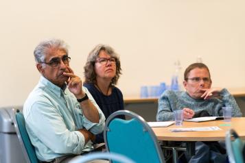 People at Championing Access event listening to the speaker 