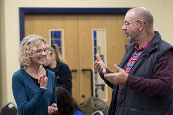 Deaf people communicating in British Sign Language - accessible information