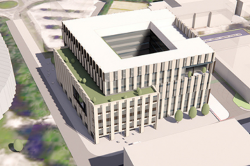 artist impression of the new cancer hospital