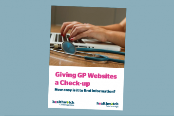cover of Giving GP Websites a Check-up Report