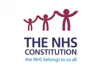 graphic illustrating NHS Constitution