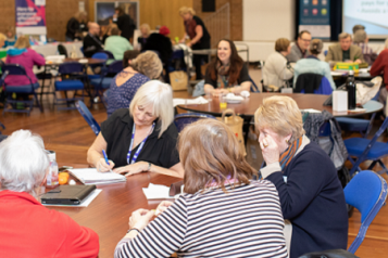 people attending conference event