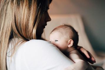 mother with newborn baby