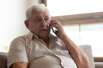 Man on telephone