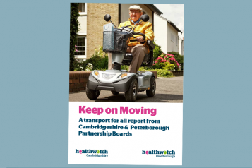 Picture shows cover of Keep on Moving transport for all report