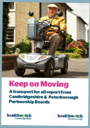 Picture shows cover of Keep on Moving transport for all report