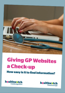 cover of Giving GP Websites a Check-up Report