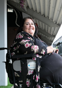 Improving services for wheelchair users in our area smiling lady in wheelchair